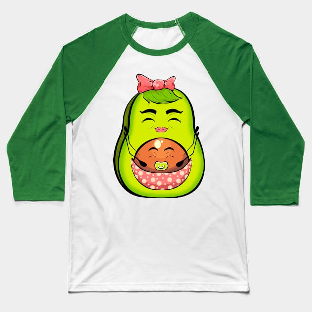 mamacado cute funny pregnant Baseball T-Shirt by the house of parodies